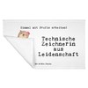 Mr. & Mrs. Panda Gäste Handtuch Technische Zeichnerin Leidenschaft -