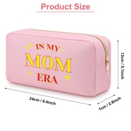 Mom Era Makeup Bag for Mom Mother Mommy to Be Gift Christmas Mothers Day Birthday Gifts for Mom Mommy Mummy Oxford ClothToiletry Bag First Time Mom Gifts from Daughter