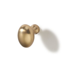 TUNNY 10 Pack Oval Ellipse Single Hole Cabinet Knob-Champagne Bronze Single Hole Furniture Hardware Knob for Bathroom Dresser Kitchen Cabinets Bedroom Cabinet Pull