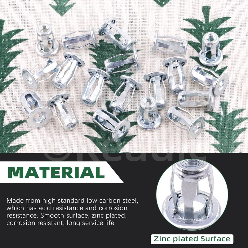 Keadic 25Pcs M5 Jack Nut with Installation Tool Set, Nutserts