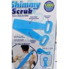 Shimmy Scrub Back & Body Scrubber Exfoliating Bristles NEW As Seen On TV in Box