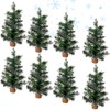 8 Packs Tabletop Mini Christmas Tree Small Christmas Tree Artificial