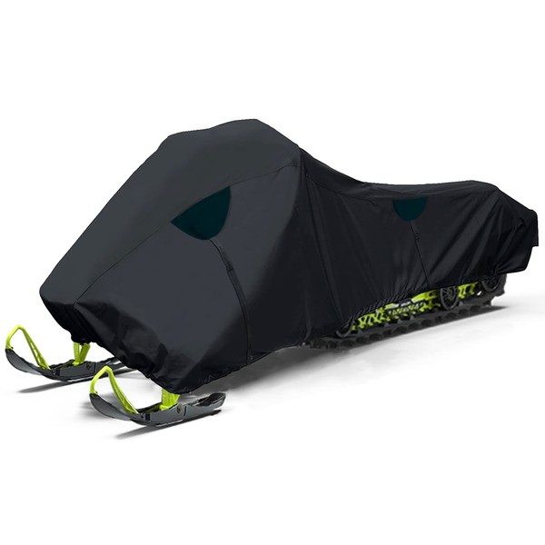 Trailerable Snowmobile Cover with Black Oxford Waterproof Material, Universal Snow