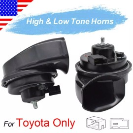 XUKEY 12V 125db Waterproof Snail Horn For Toyota Camry Tacoma RAV4 Corolla Highlander