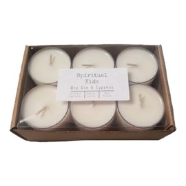 Dry Gin & Cypress 12ct Soy Tealights Hand Poured with All Natural Soy Wax and Fragrant/Essential Oils!