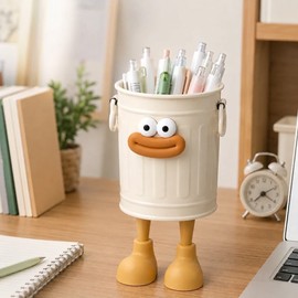 Cartoon Pen Holder for Desk Organization - ABS Stationery Storage Cup for Home, Study, Office & Gifts