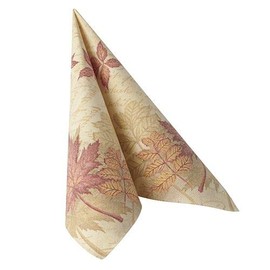 PAPSTAR 50 Royal Collection Napkins 1/4 Fold 40 cm x 40 cm Autumn Colours 86659 Premium Fabric-Like High Quality Stable Good Foldability Autumn Leaves