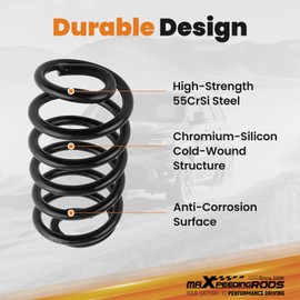 maXpeedingrods 4” Rear Lowering Spring for GM SUV 2000-2006, Drop Coils for Chevy Tahoe/Suburban/Avalanche 1500, for GMC Yukon/XL
