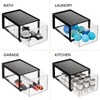 mDesign Plastic Desk Organizer and Storage Bin w/Pull Out Drawer