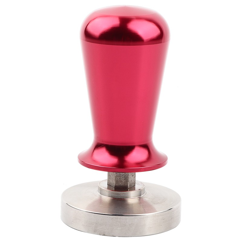 57.5mm Stainless Steel Coffee Tamper Flat Base Elastic Coffee Bean