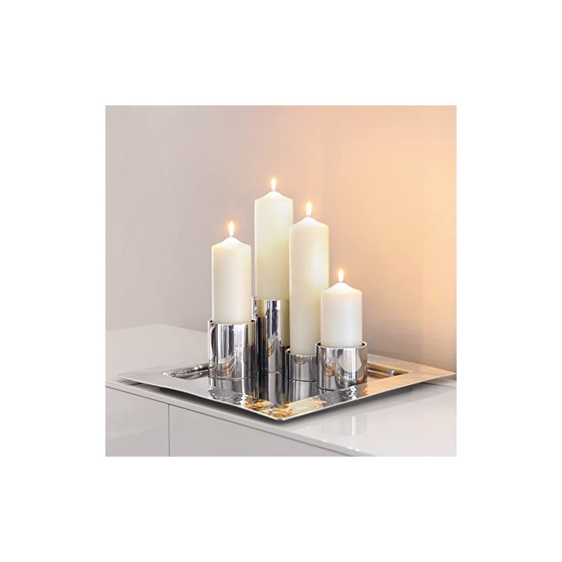 Fink SOBRIO/Stumpenhalter,Edelstahl/D.10,H.8cm