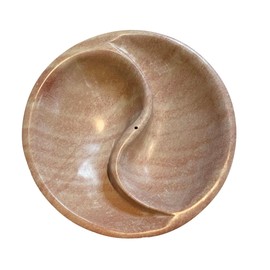 KRIO 1x Yin Yang Schale I Räucherschale I Räucherstäbchenhalter in 3 Größen (Yin-Yang Schale Größe M)