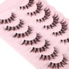 7 Pairs Fluffy False Eyelashes, Natural Wispy Eyelashes, Artificial Manga