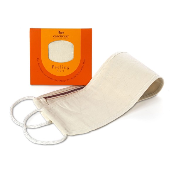 Carenesse Exfoliating Strap for the Back 15 x 85 cm I Exclusive Exfoliating Effect I Back Scrubber Back Scrub Hamam Kese I Body Scrub I Exfoliating Belt Without Chemicals & Plastic