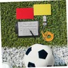 BESPORTBLE 1 Set Soccer Referee Kit Set with Red Yellow