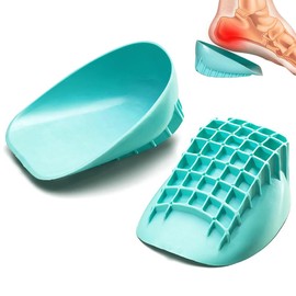 Taloneras para espolón calcáneo para Hombre y Mujer, Almohadilla de Silicona para Talón Aumentar la Altur Invisible para Cuidado de los Pies, Fascitis Plantar, Tenditis de Aquiles, Espolón de Talón, S