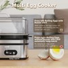 Evoloop Rapid Egg Cooker Electric 6 Eggs Capacity, Soft, Medium,