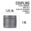 **1/2 In. Black Iron Coupling (10-Pack)**