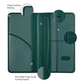 CoBak Car Registration and Insurance Holder - Vehicle Glove Box Car Organizer,Auto Truck Comparment Accessories Case with Magnetic Closure for Driver License,Cards