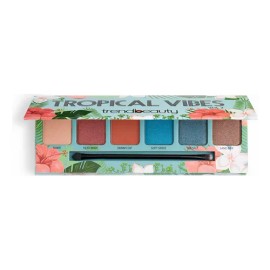 Paleta De Ojos Trend Beauty Tropical Vibes Vol2 Tahiti Heat Wave Skinny Dip Soft Serve Sea Salt Sand Bar
