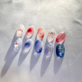 Christmas Aurora Color Selection (Pink Blue) - Round / 크리스마스 오로라  컬러 선택 (핑크  블루) - 라운드