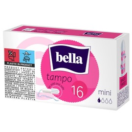 bella Tampo Tampons Mini: Mini Tampons with Easy Twist System, Pack of 5 (5 x 16 Pieces), Perfect for Beginners