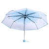 Aoutecen Transparent Cherry Blossom Umbrella Transparent Dome Umbrella Exquisite Workmanship