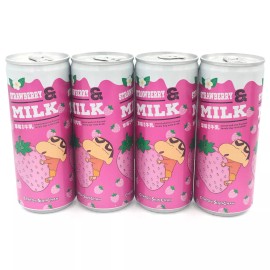 Sunfriend Mouth Strawberry Condensed Flavored Milk 8.1oz X4bottle草莓煉乳風味保久乳飲品