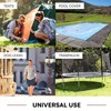 Wood Grip Swimming Pool Stainless Steel Spring Covers with Stopper