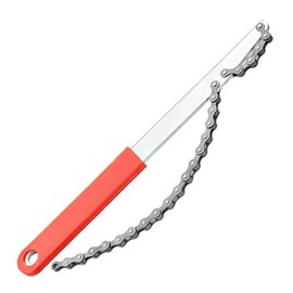 Bicycle Freewheel Remover Chain Type Cassette Sprocket Tool for 7-11 Speed Alloy Steel + Rubber Grip Fastening Wheel