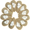 12 Pcs Golf Iron Covers Closure Golf Head Covers Microfiber