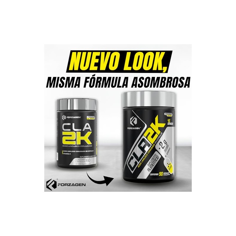 Forzagen | Suplemento Alimenticio CLA-2K | 2 g de Ácido