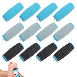 for Scholl Pedi Replacement Rollers,12PCS for Scholl Foot File Replacement Rollers,Foot File Replacements Pads Compatible with Scholls Express Pedi Feet Files