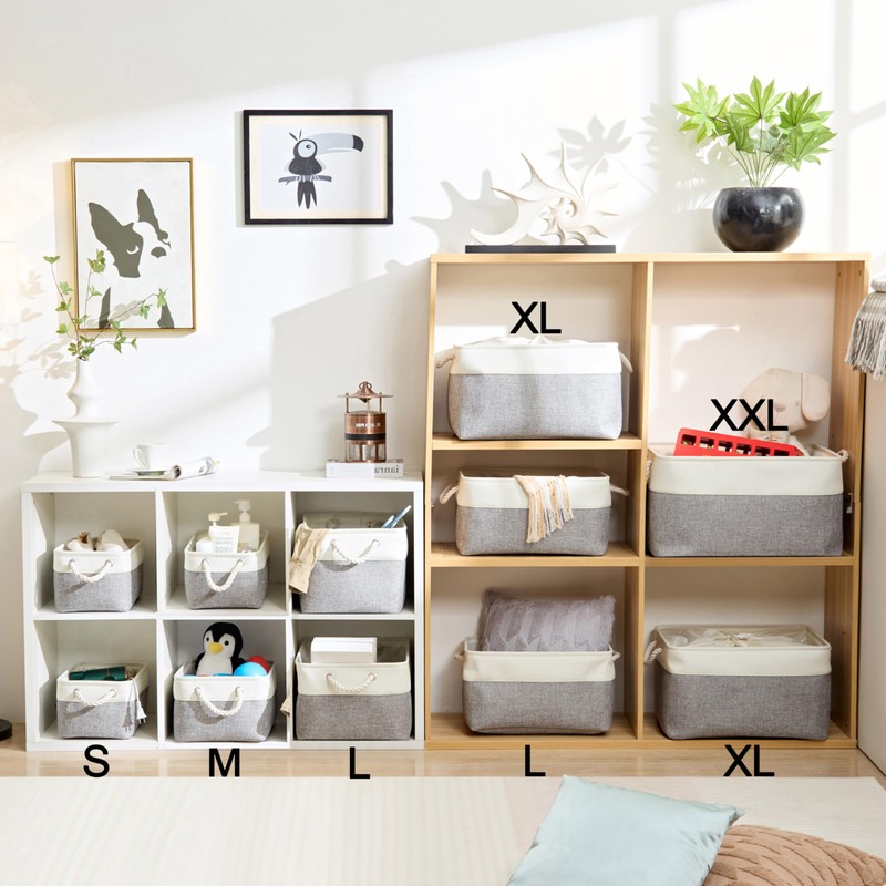 Mangata Fabric Storage Basket, Storage Box, Cupboard Basket Storage, Fabric