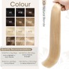 Elailite Tape in Hair Extensions Human Hair Real Human Hair