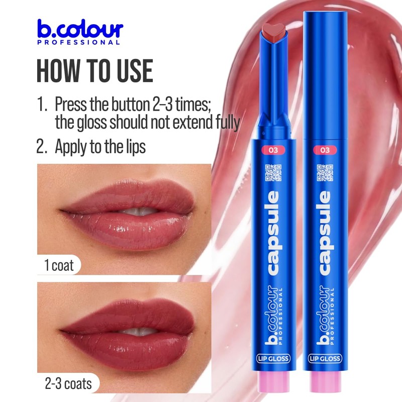 Automatic lip gloss / 03 Innovator, Pro Capsule, BC, 7Days,