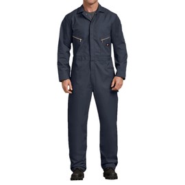 Dickies Mens Deluxe Long Sleeve Blended Big and Tall Work Utility Coveralls, Dark Navy, 3X US