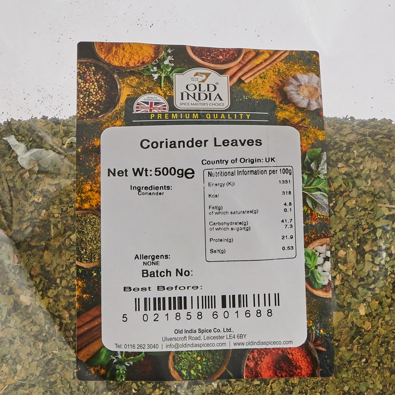 Old India Coriander Leaves 500g