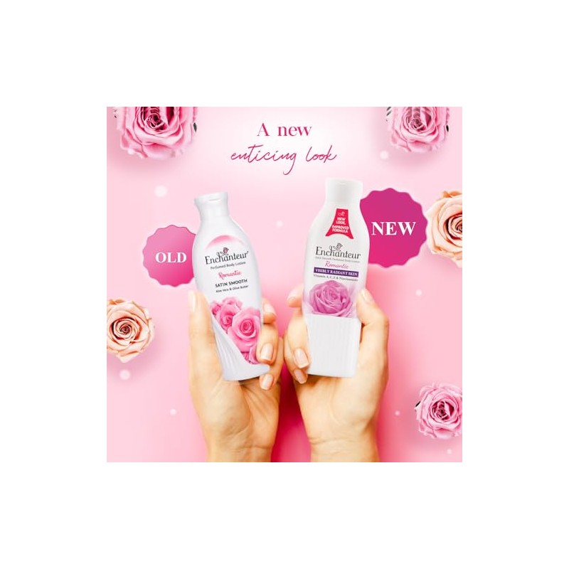 Enchanteur Perfumed Body Lotion Moisture Silk Aloe Vera & Olive