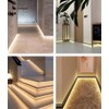 DGLILUAN 3.3ft/1m LED Aluminum Grey Skirting Baseboards, LED Strip Light