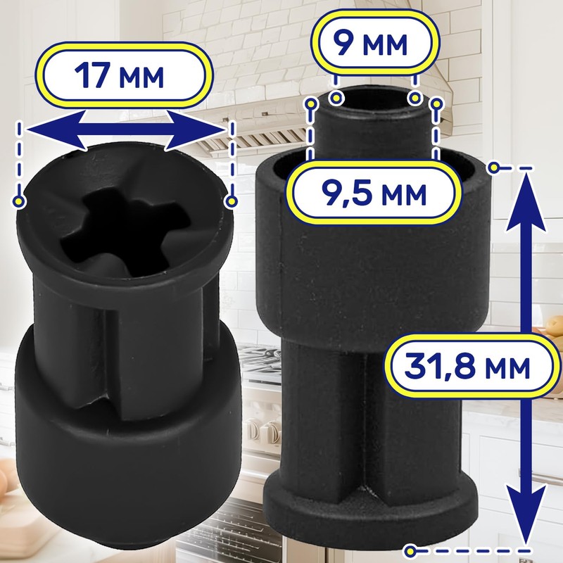 Motor coupling for hand blender replacement parts with original code