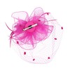 FELIZHOUSE Fascinators for Women Tea Party Hat Birdcage Veil Feather