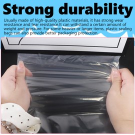 10x15cm Resealable Clear Plastic Bags, Small Grip Seal Bags, 100Pcs Plastic Bag Storage, Thickening and Durable, Plastic Bags Sealable for Kitchen Storage, Office Supplies, Stationery Storage ect.