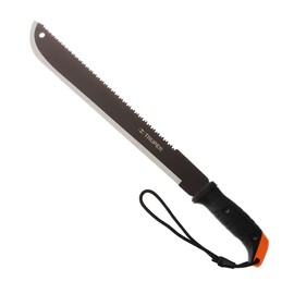 Truper 33178 18-Inch Double Edge Machete / Garden Saw with Abs Molded Handle