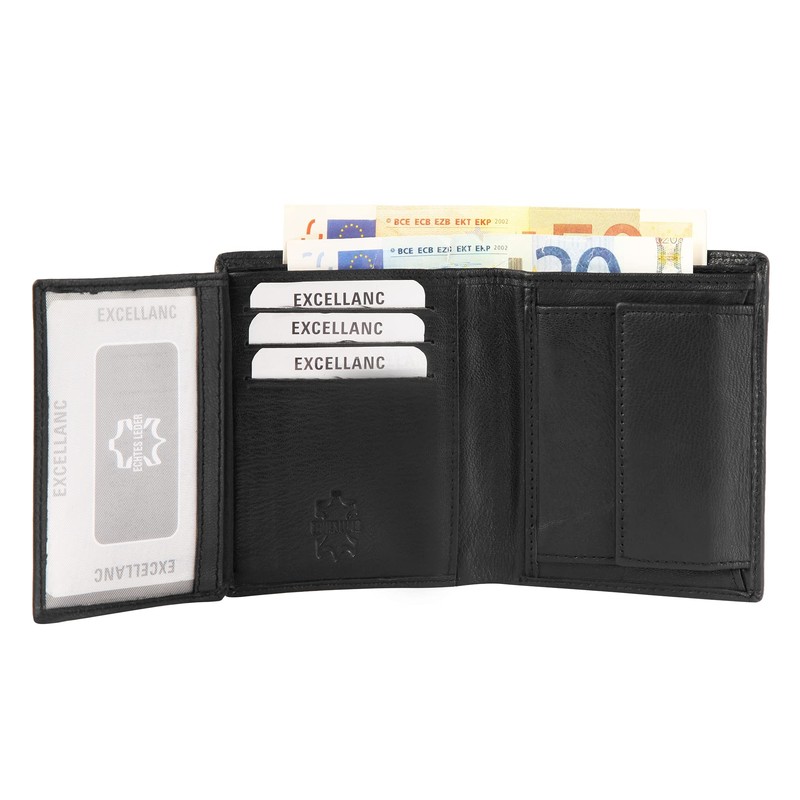 Excellanc 3000413 Men's Wallet Real Leather Portrait Format 11 x