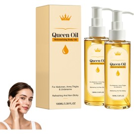 Queen Body Oil, Cold-Pressed Botanical Fast-Absorbing Oil (2 Pcs)