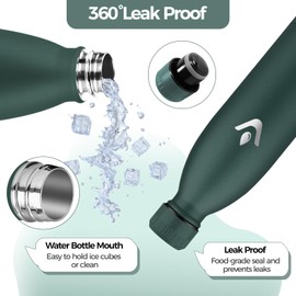 HoneyHolly Water Bottle 1L, BPA-Free, Thermos Flask, 18/8 Stainless Steel, Double Walled Vacuum Insulated, Thermos Flask for Outdoor Sports, Camping, Picnic