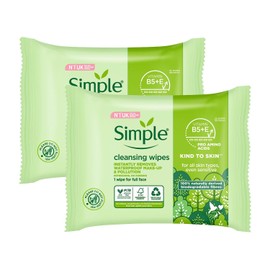 Simple Kind to Skin Cleansing Facial Wipes (25 packs) / 심플 킨드 투 스킨 클렌징 페이셜 물티슈 25개 (3팩)