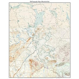 Moosehead Lake - ca 1922-1954 USGS Old Topographical Map Custom Composite Print Maine 2-32"x40"