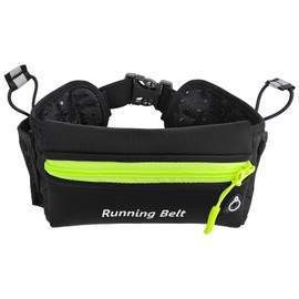 AXEN Running Hydration Belt - Adjustable Waist Pack for Marathon, Triathlon & Hiking | Reflective Safety Design & Phone Pocket, Waist